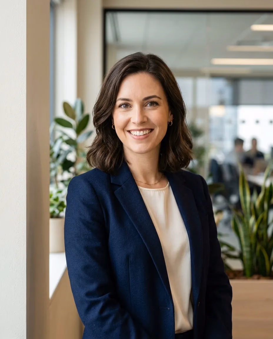 Business portrait in an office